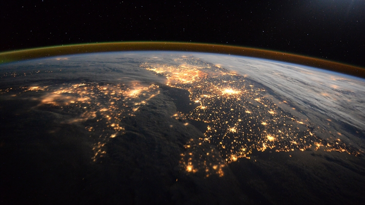 从国际空间站拍摄的地球 